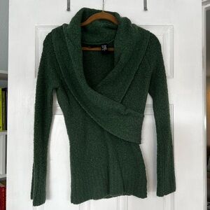 Green MODA International sweater, size small.